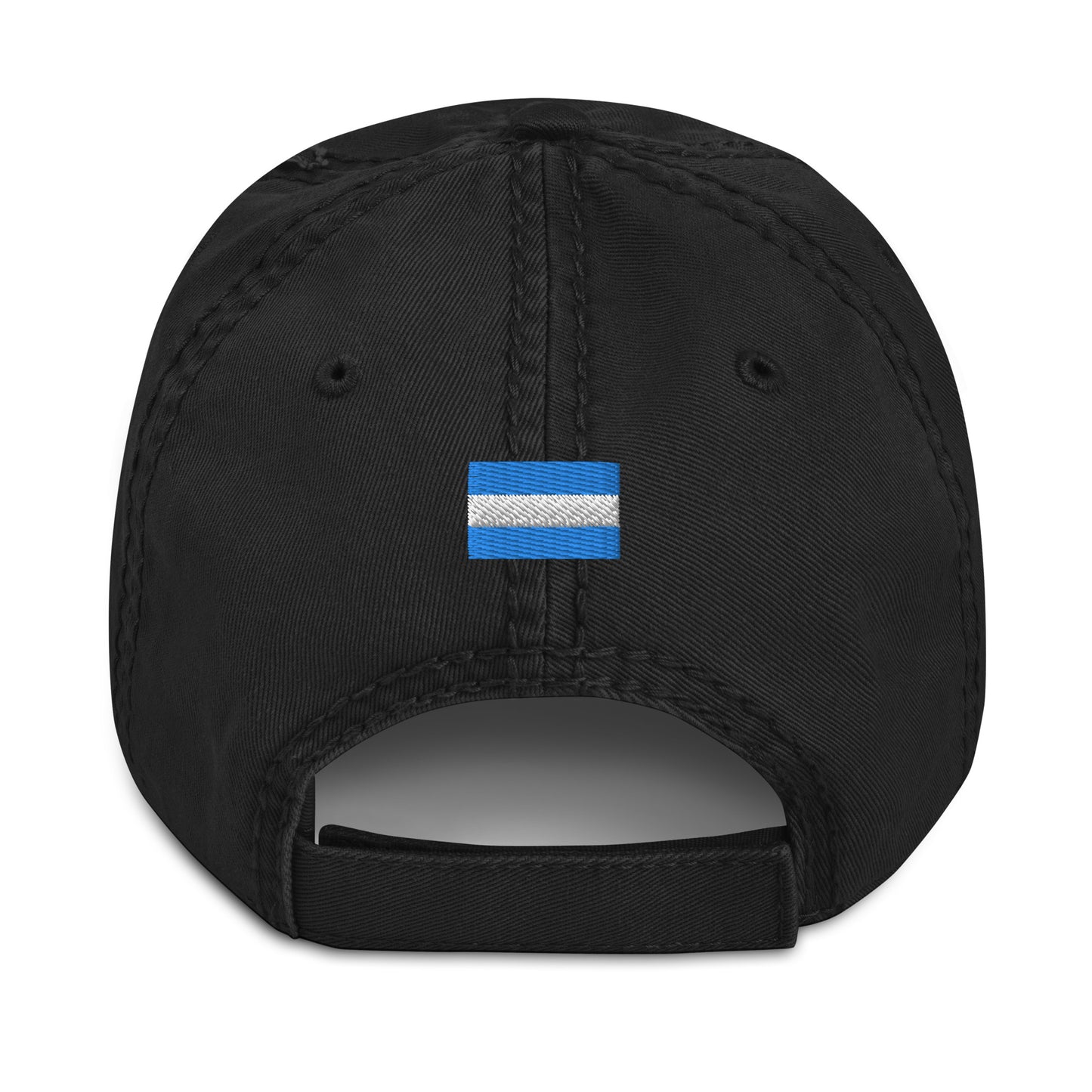Distressed Dad Hat - LAX Mates logo - Black