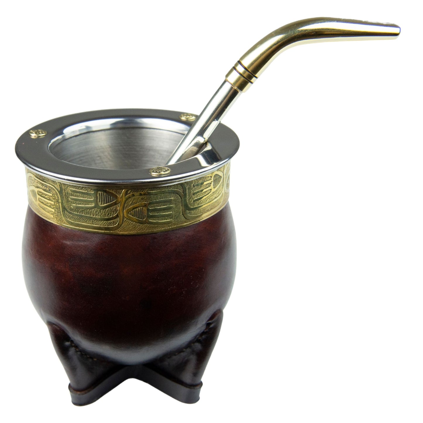 Handmade Mate Bombillon/Straw Pico de Loro - Nickel Silver (Alpaca)